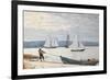 Pulling the Dory-Winslow Homer-Framed Giclee Print