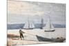 Pulling the Dory-Winslow Homer-Mounted Giclee Print