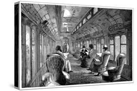 Pullman Drawing Room Car on the Midland Railway, England, 1876-null-Stretched Canvas
