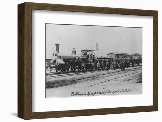 Pullman Express Locomotive-null-Framed Photographic Print