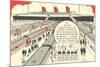 Pullman Sleepers vs. Queen Mary-null-Mounted Premium Giclee Print