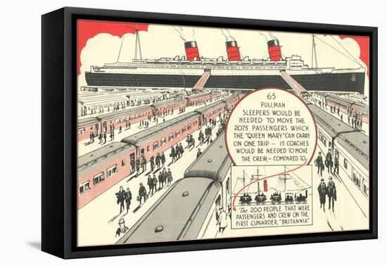 Pullman Sleepers vs. Queen Mary-null-Framed Stretched Canvas