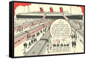 Pullman Sleepers vs. Queen Mary-null-Framed Stretched Canvas