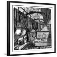 Pullman Sleeping Car on the Union Pacific Railroad, C1869-null-Framed Giclee Print