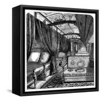 Pullman Sleeping Car on the Union Pacific Railroad, C1869-null-Framed Stretched Canvas