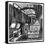 Pullman Sleeping Car on the Union Pacific Railroad, C1869-null-Framed Stretched Canvas