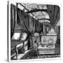 Pullman Sleeping Car on the Union Pacific Railroad, C1869-null-Stretched Canvas