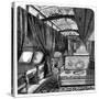 Pullman Sleeping Car on the Union Pacific Railroad, C1869-null-Stretched Canvas