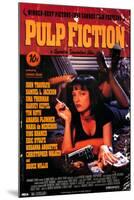 Pulp Fiction Cover with Uma Thurman Movie Poster-null-Mounted Poster