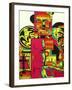 Pulp Fiction-Abstract Graffiti-Framed Giclee Print