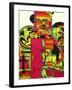 Pulp Fiction-Abstract Graffiti-Framed Giclee Print