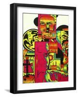 Pulp Fiction-Abstract Graffiti-Framed Giclee Print