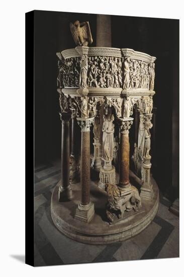 Pulpit of Cathedral of Pisa-Giovanni Pisano-Stretched Canvas