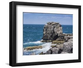 Pulpit Rock Coastal Feature at Portland Bill, Isle of Portland, Jurassic Coast-Roy Rainford-Framed Photographic Print