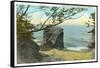 Pulpit Rock, Lake Erie, New York-null-Framed Stretched Canvas