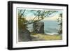 Pulpit Rock, Lake Erie, New York-null-Framed Art Print