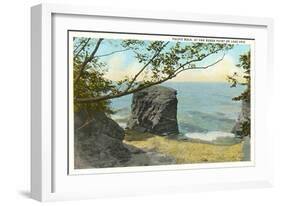 Pulpit Rock, Lake Erie, New York-null-Framed Art Print