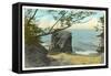 Pulpit Rock, Lake Erie, New York-null-Framed Stretched Canvas