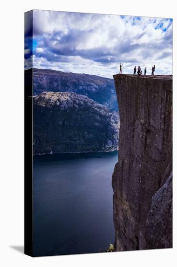 Pulpit Rock, Lysefjord View, Stavanger, Norway, Scandinavia, Europe-Jim Nix-Stretched Canvas
