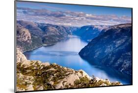 Pulpit Rock, Lysefjord View, Stavanger, Norway, Scandinavia, Europe-Jim Nix-Mounted Photographic Print