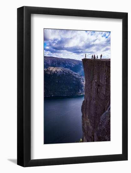 Pulpit Rock, Lysefjord View, Stavanger, Norway, Scandinavia, Europe-Jim Nix-Framed Photographic Print