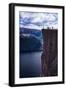 Pulpit Rock, Lysefjord View, Stavanger, Norway, Scandinavia, Europe-Jim Nix-Framed Photographic Print