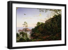 Pulpit Rock near Melbourne, Victoria-Eugen von Guerard-Framed Giclee Print