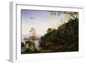 Pulpit Rock near Melbourne, Victoria-Eugen von Guerard-Framed Giclee Print