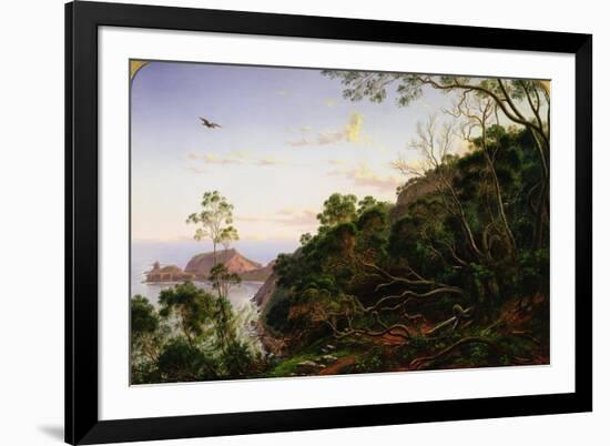 Pulpit Rock near Melbourne, Victoria-Eugen von Guerard-Framed Giclee Print