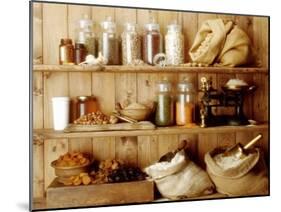 Pulses, Cereal Products and Dried Fruit on Shelves-Diana Miller-Mounted Photographic Print