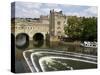 Pulteney Bridge and River Avon, Bath, UNESCO World Heritage Site, Avon, England, UK, Europe-Jeremy Lightfoot-Stretched Canvas