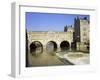 Pulteney Bridge and Weir on the River Avon, Bath, Avon, England, UK-Roy Rainford-Framed Photographic Print