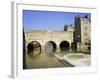 Pulteney Bridge and Weir on the River Avon, Bath, Avon, England, UK-Roy Rainford-Framed Photographic Print