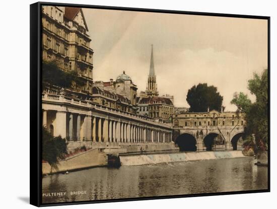 Pulteney Bridge, Bath, Somerset, C1925-null-Framed Stretched Canvas