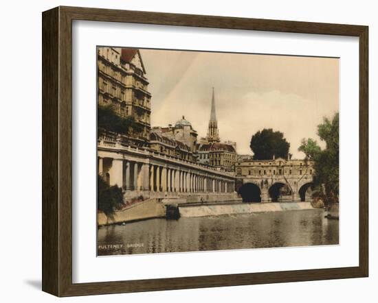 Pulteney Bridge, Bath, Somerset, C1925-null-Framed Giclee Print