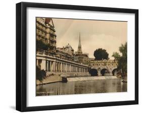 Pulteney Bridge, Bath, Somerset, C1925-null-Framed Giclee Print