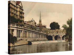 Pulteney Bridge, Bath, Somerset, C1925-null-Stretched Canvas