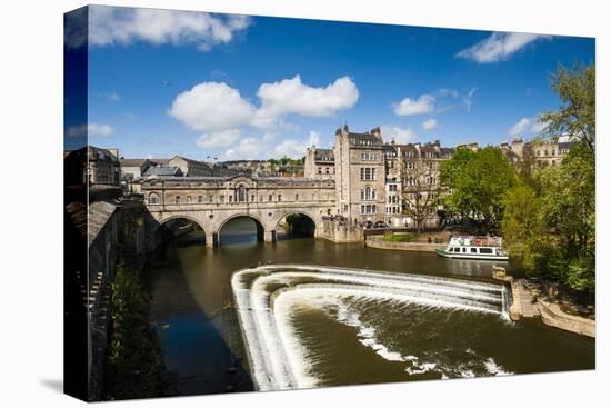 Pulteney Bridge over the River Avon, Bath, Avon and Somerset, England, United Kingdom, Europe-Matthew Williams-Ellis-Stretched Canvas