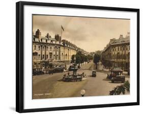 Pulteney Street, Bath, Somerset, C1925-null-Framed Giclee Print