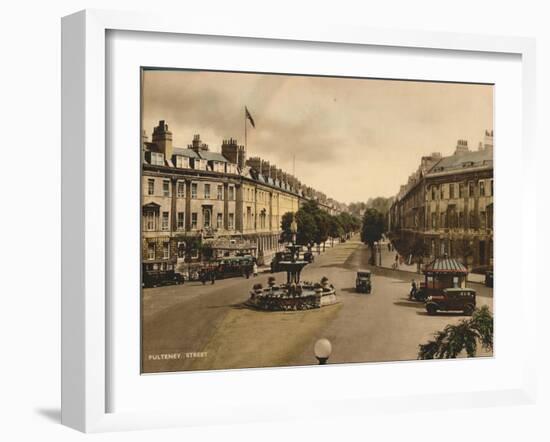 Pulteney Street, Bath, Somerset, C1925-null-Framed Giclee Print