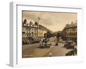 Pulteney Street, Bath, Somerset, C1925-null-Framed Giclee Print