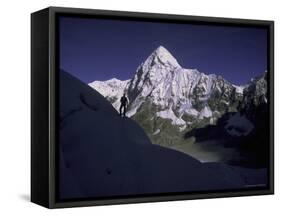 Pumori Landscape Everest, Nepal-Michael Brown-Framed Stretched Canvas