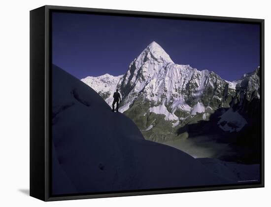 Pumori Landscape Everest, Nepal-Michael Brown-Framed Stretched Canvas