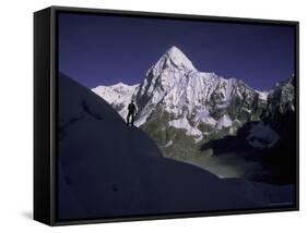 Pumori Landscape Everest, Nepal-Michael Brown-Framed Stretched Canvas