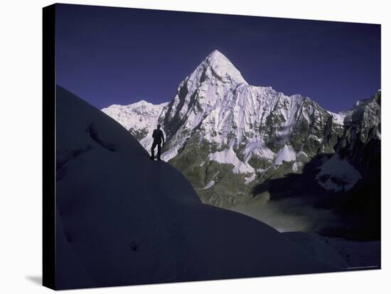 Pumori Landscape Everest, Nepal-Michael Brown-Stretched Canvas