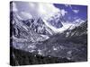 Pumori Seen from Ronbuk Glacier, Tibet-Michael Brown-Stretched Canvas
