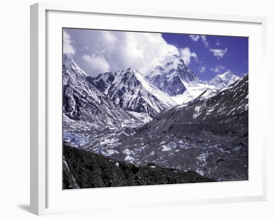 Pumori Seen from Ronbuk Glacier, Tibet-Michael Brown-Framed Photographic Print