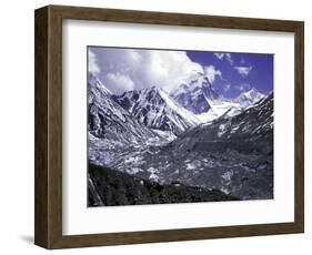 Pumori Seen from Ronbuk Glacier, Tibet-Michael Brown-Framed Photographic Print