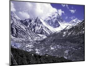 Pumori Seen from Ronbuk Glacier, Tibet-Michael Brown-Mounted Photographic Print