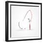 Pump Shoe Silhouette-mcherevan-Framed Art Print